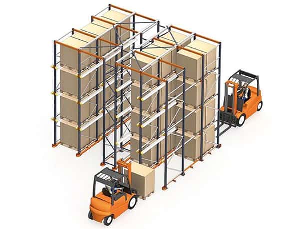 conduire à travers les rayonnages iwarehousing