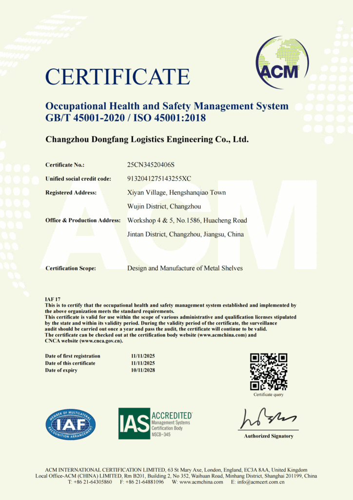 iso 45001 certificate