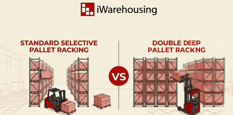 double deep pallet racking vs. selective racking