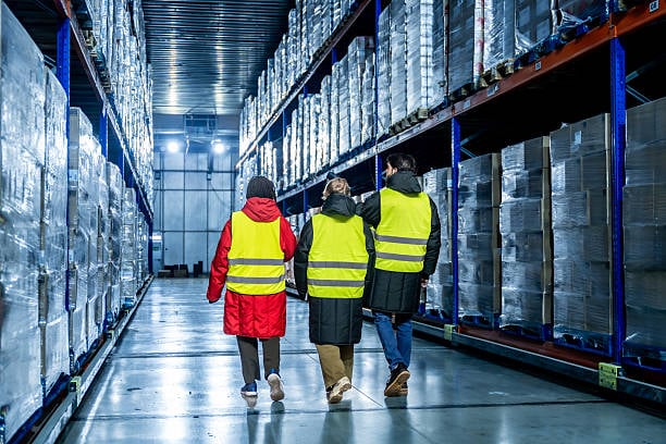 cold storage warehouse and racking system