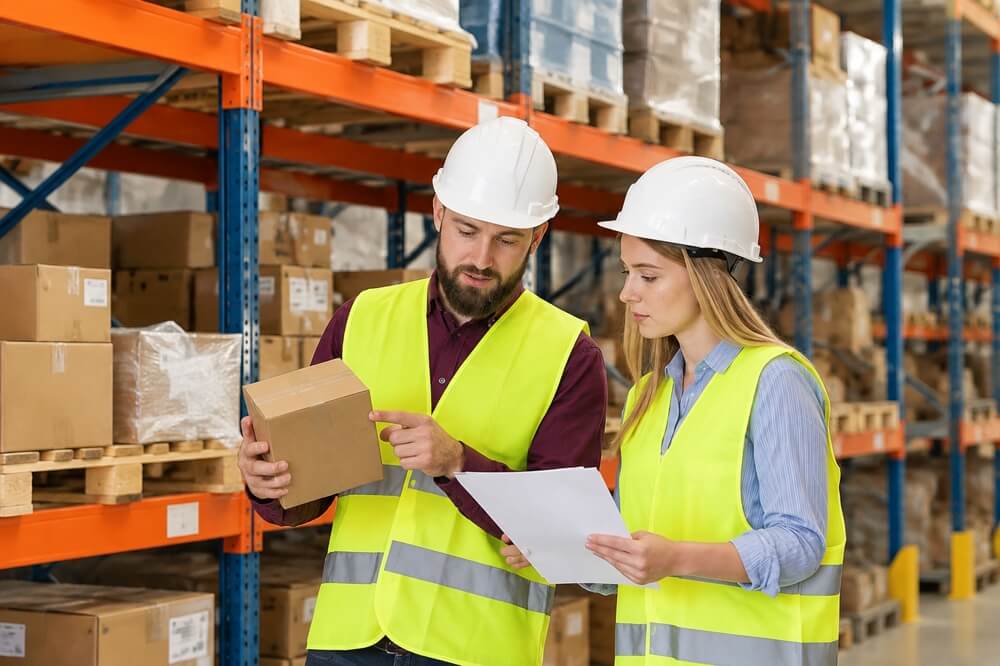 in the e commerce warehouse
